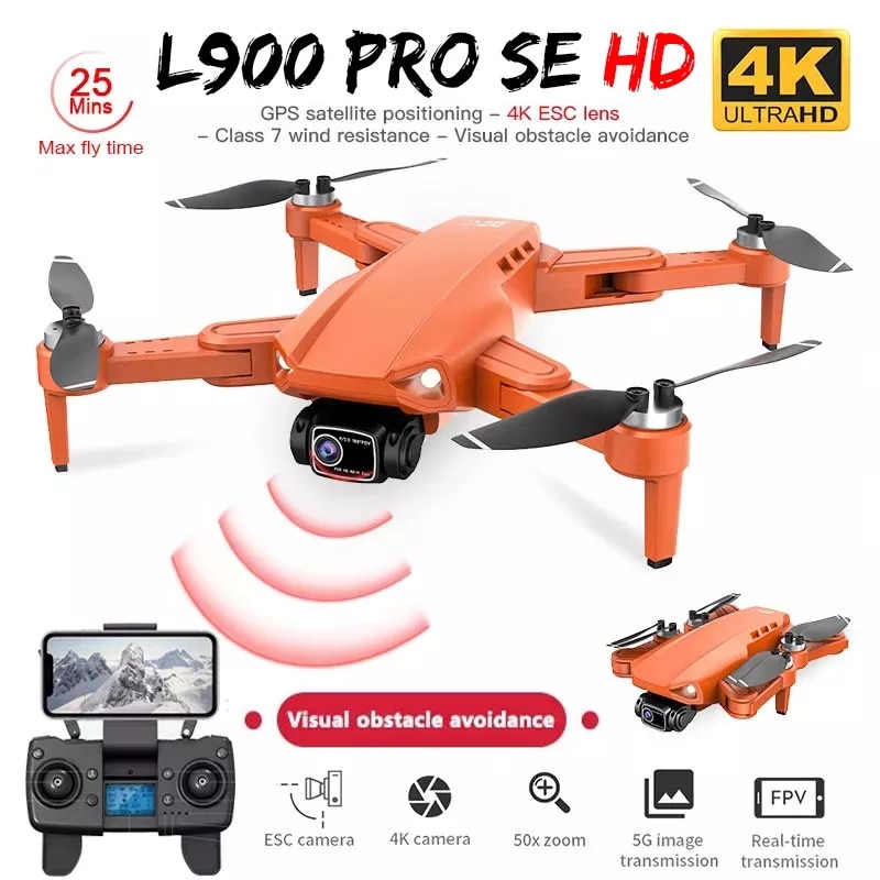 2022 YENİ L900 Pro SE HD Drone GPS 4K Profesyonel Kamera 5G FPV